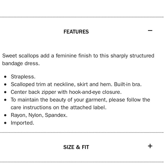 HERVE LEDGER PHOEBE SCALLOPED BANDAGE DRESS XS - Picture 3 of 5